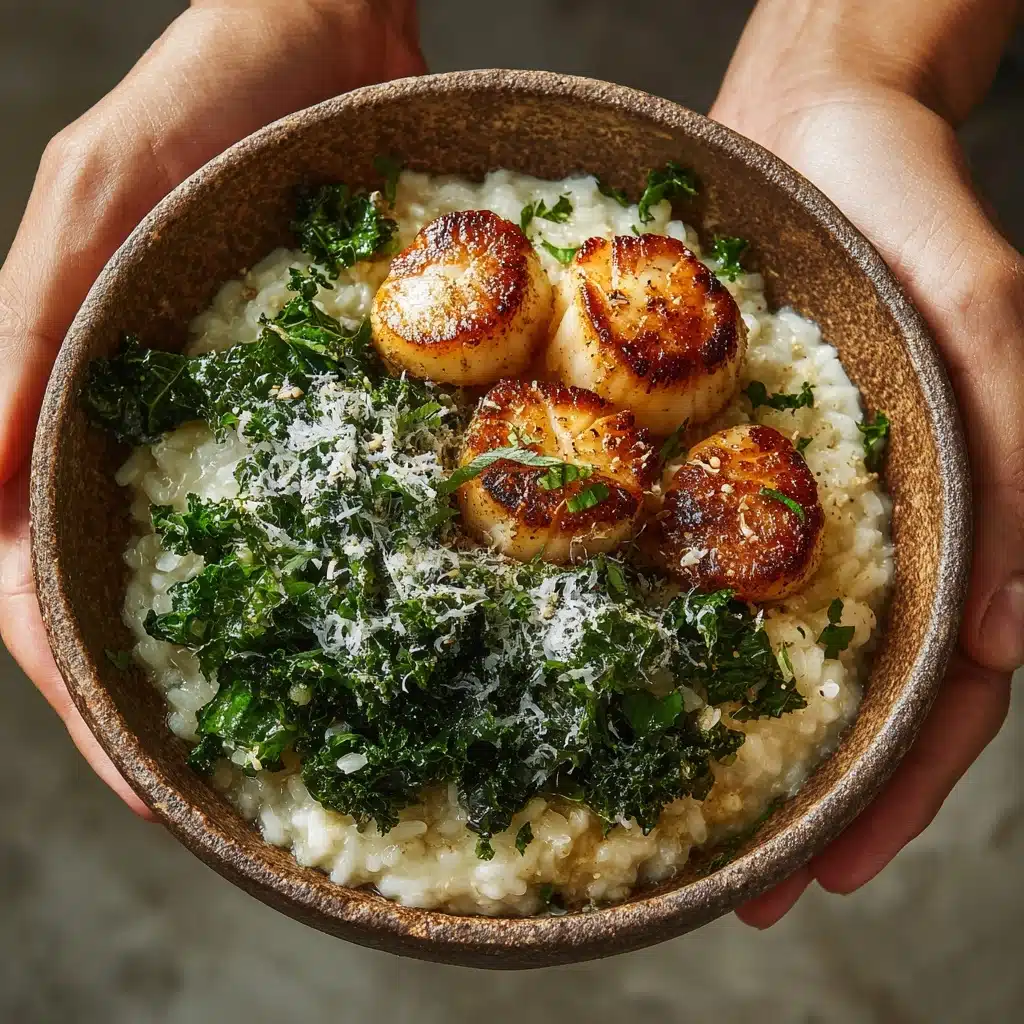 Brown Butter Scallops with Parmesan Risotto Recipe - Recipe Image