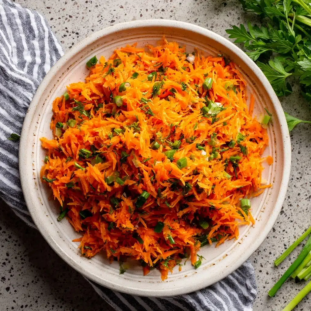 French Grated Carrot Salad with Lemon Dijon Vinaigrette Recipe - Recipe Image