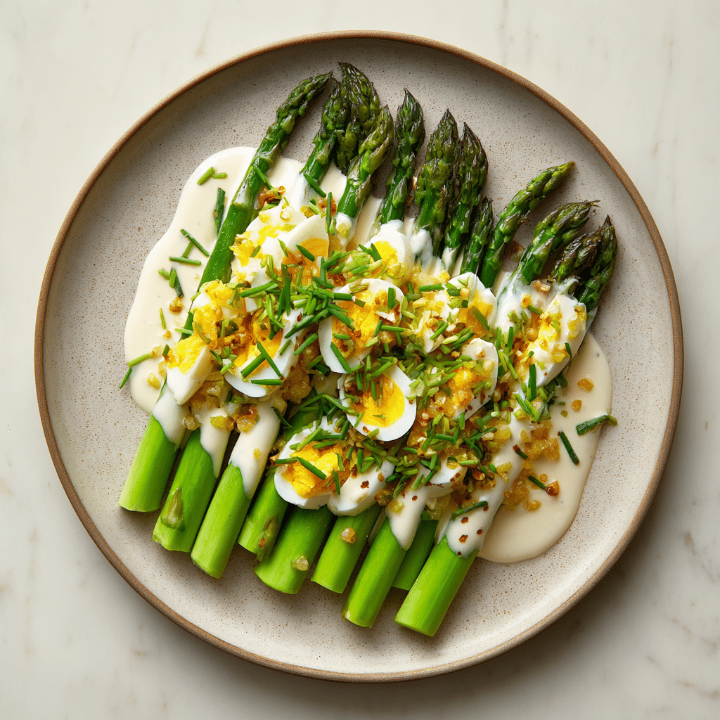 Asparagus Salad with Hard-Boiled Eggs & Creamy Dijon Dressing Recipe - Recipe Image
