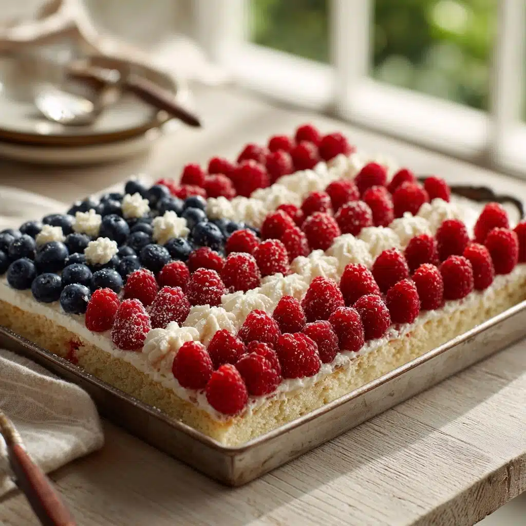 Flag Cake Recipe - Recipe Image