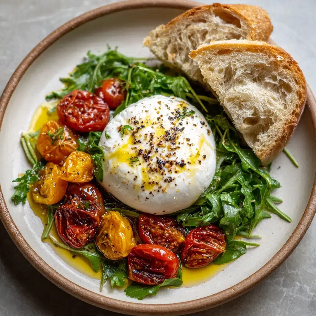 Burrata with Tomato-Peach Jam Recipe