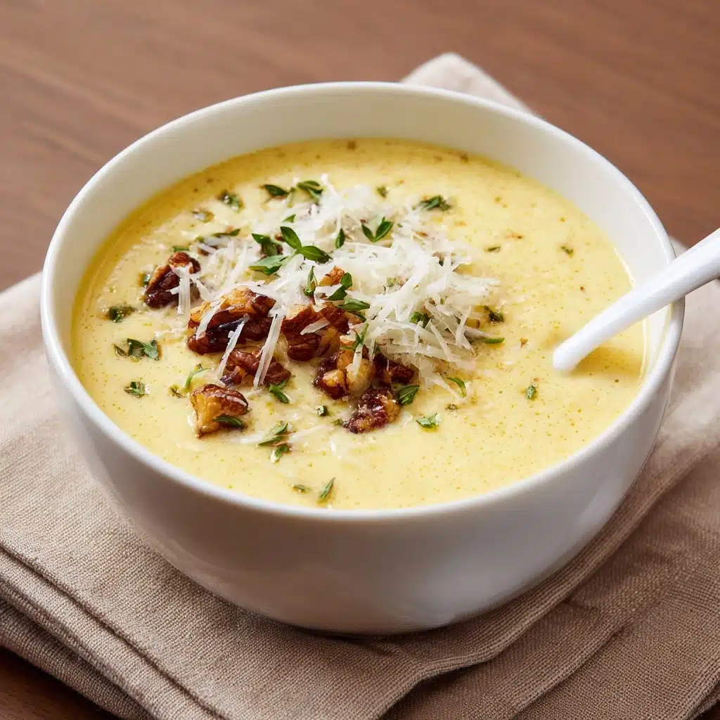 Pumpkin Soup with Walnut Crispies Recipe - Recipe Image