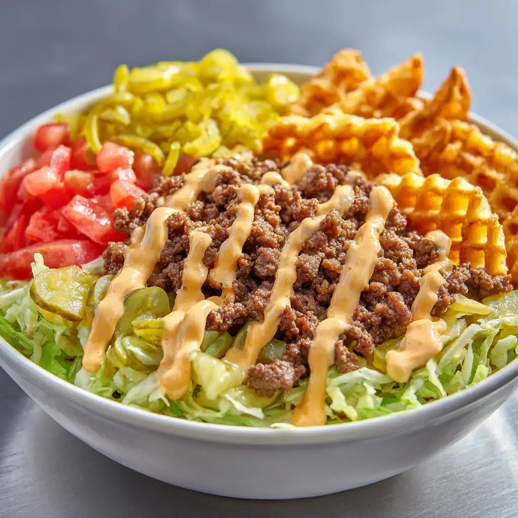 Burger Bowls with House Sauce and Ranch Fries Recipe - Recipe Image