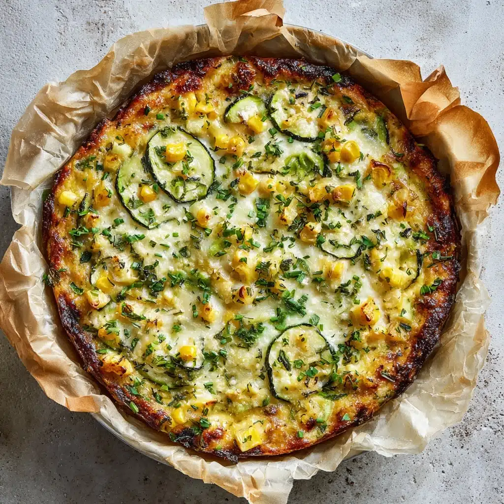 Sweet Corn and Zucchini Pie Recipe - Recipe Image