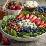 Spinach Salad with Berries, Pecans & Raspberry Vinaigrette Recipe