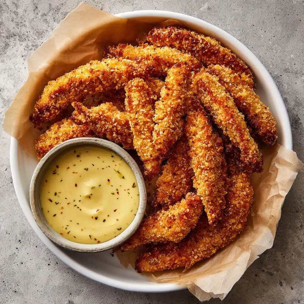 Pecan Crusted Chicken Tenders with Honey Mustard Sauce Recipe - Recipe Image