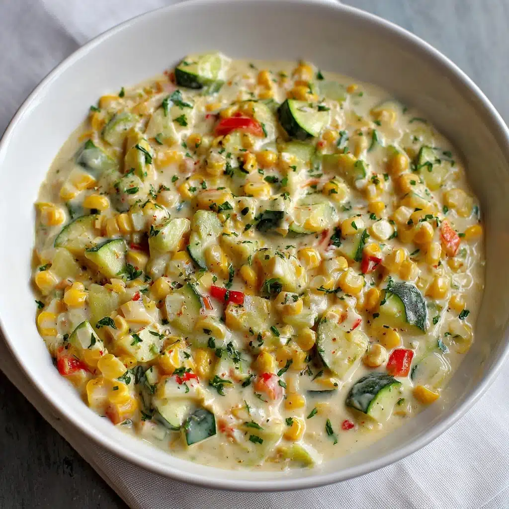 Corn, Zucchini & Tomatoes with Goat Cheese Recipe - Recipe Image