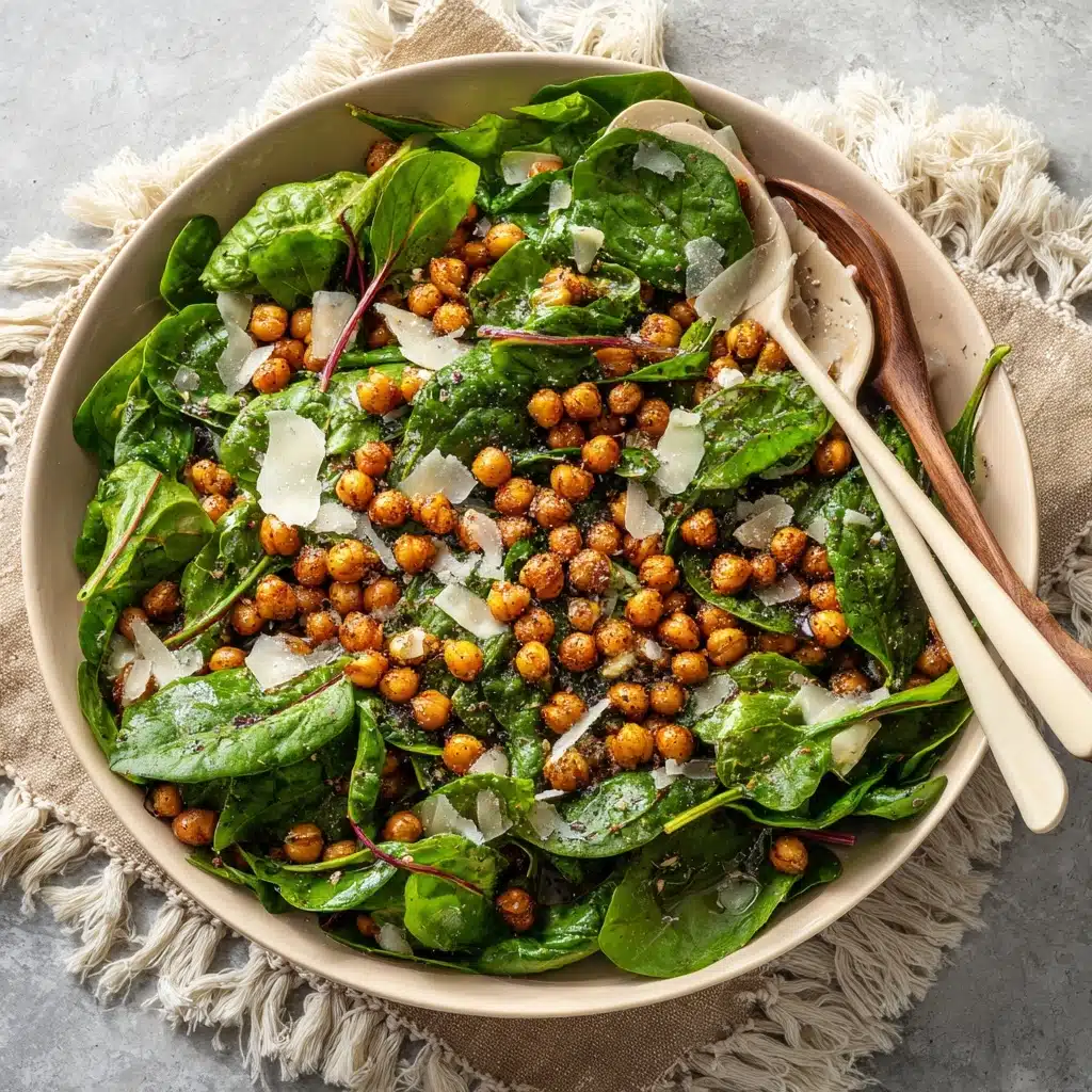 Crispy Chickpea Power Greens Salad Recipe - Recipe Image