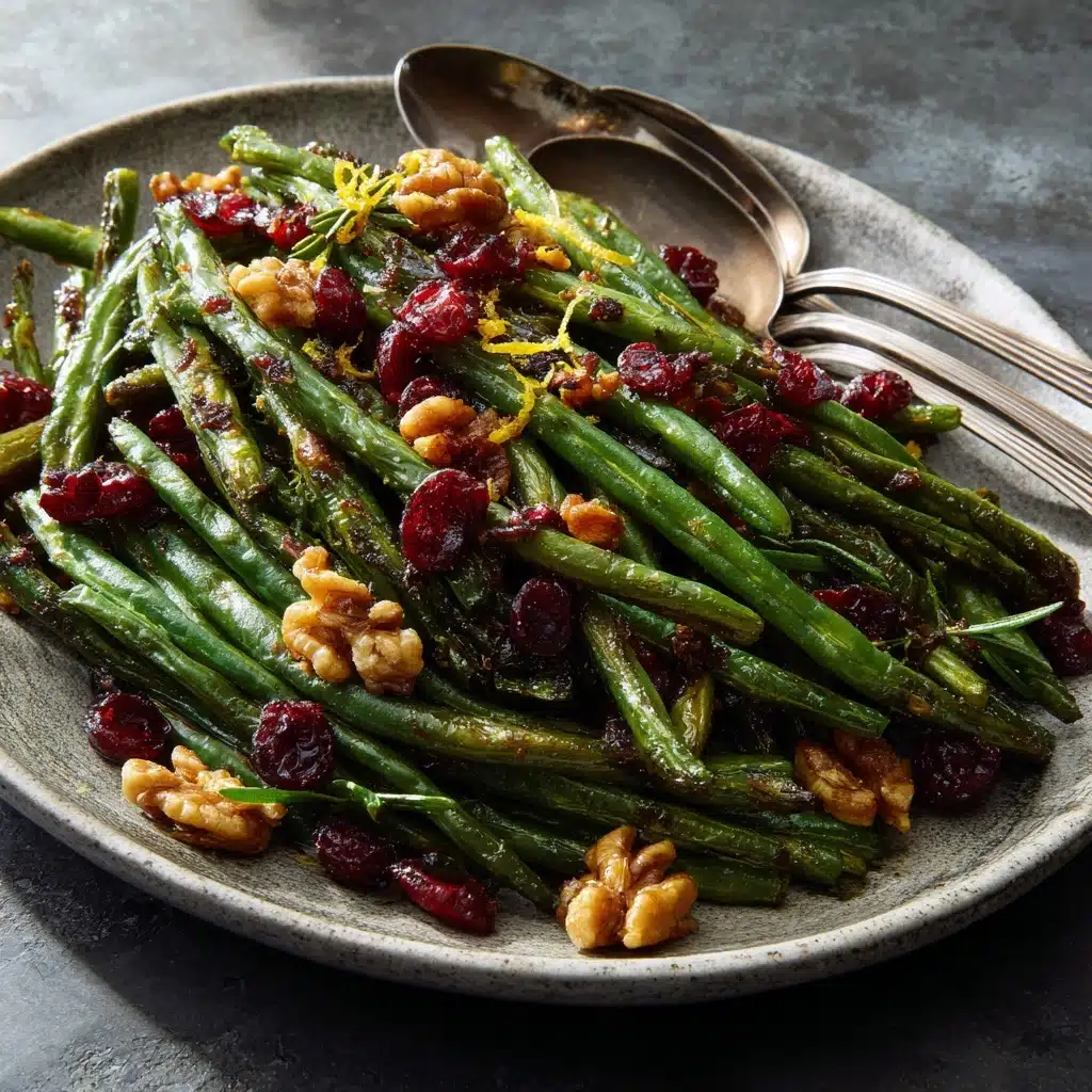 Roasted Green Beans with Cranberries and Walnuts Recipe