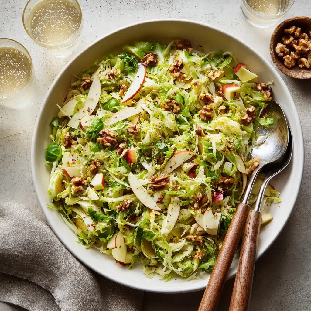 Brussels Sprout Salad with Apples, Walnuts & Parmesan Recipe