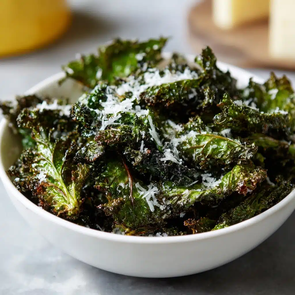 Crispy Kale Chips with Lemon and Parmesan Recipe - Recipe Image