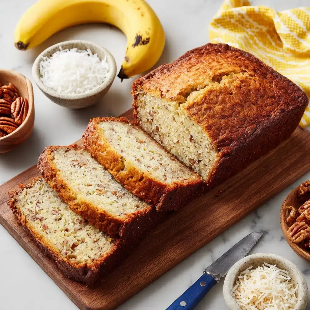 Banana Bread with Coconut and Pecans Recipe - Recipe Image