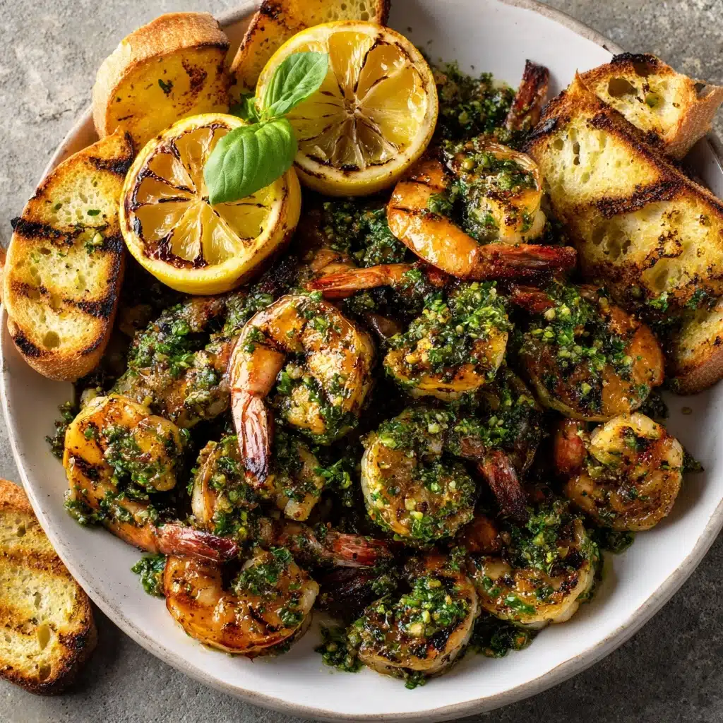 Grilled Pesto Shrimp Recipe - Recipe Image