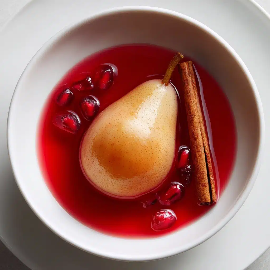 Baked Pears in Spiced Pomegranate Syrup Recipe - Recipe Image