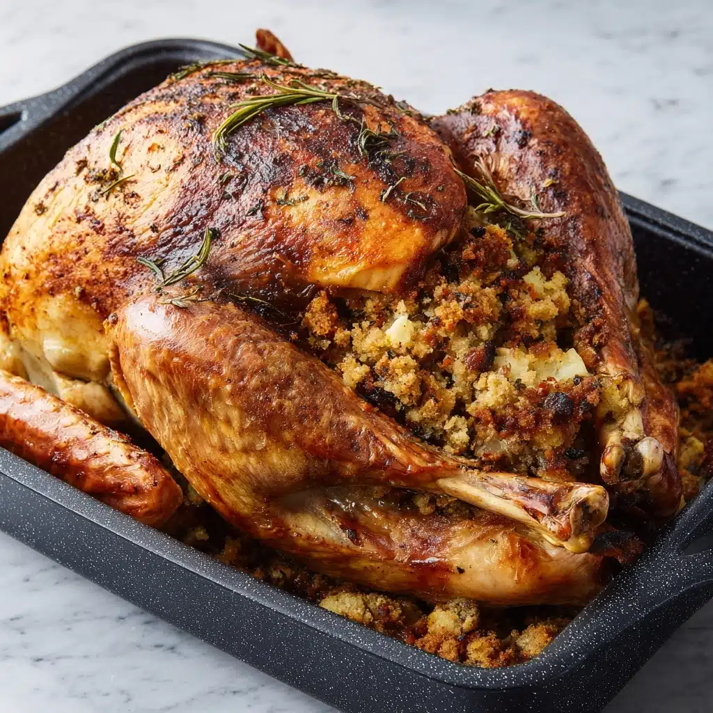 Oven Roasted Stuffed Turkey Recipe - Recipe Image