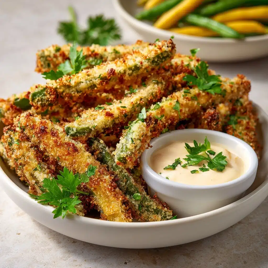 Crispy Parmesan Air Fryer Green Beans Recipe