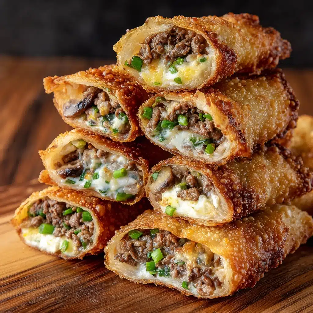 Philly Cheesesteak Egg Rolls Recipe - Recipe Image