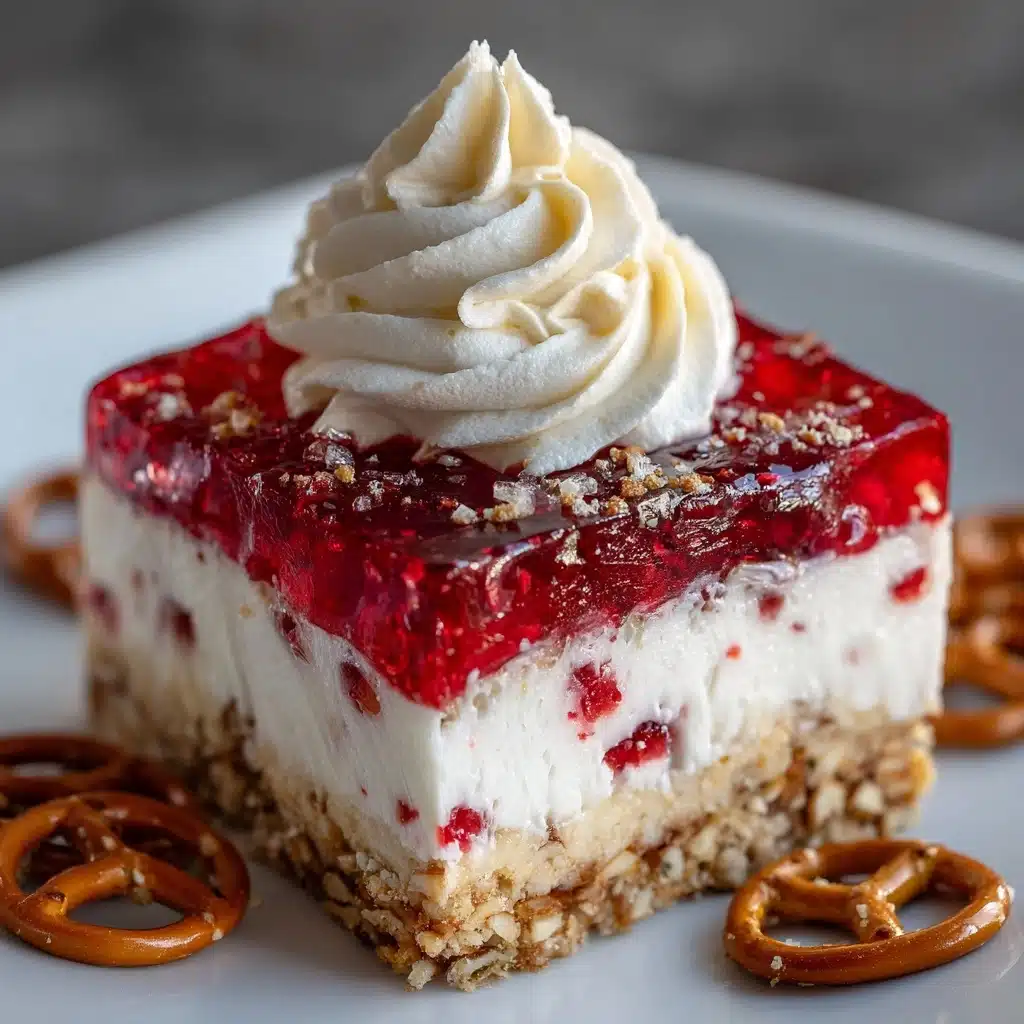 Raspberry Pretzel Salad Recipe - Recipe Image