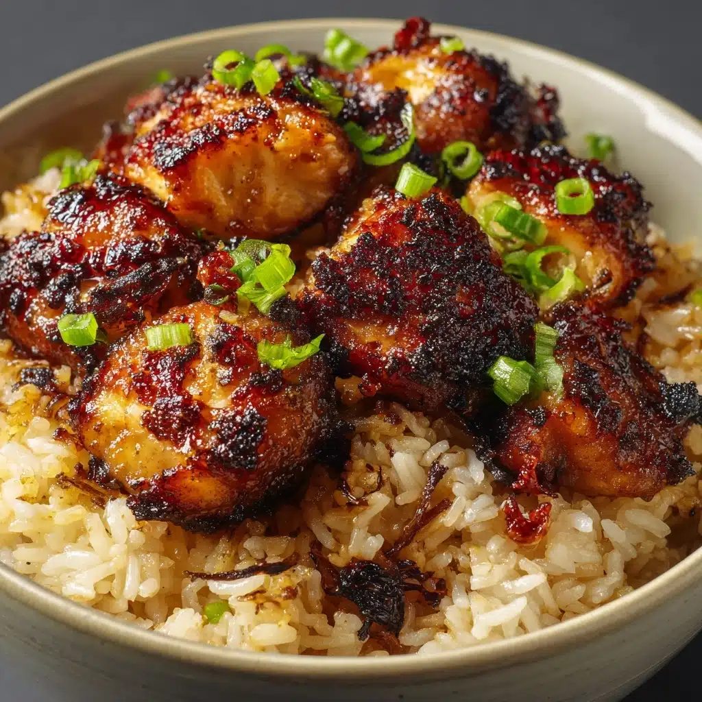 Honey BBQ Chicken Rice Recipe - Recipe Image