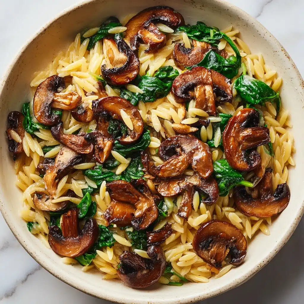 Spinach Mushroom Orzo Recipe - Recipe Image