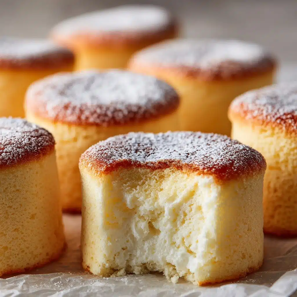 Fluffy Japanese Cotton Cheesecake Cupcakes Recipe - Recipe Image