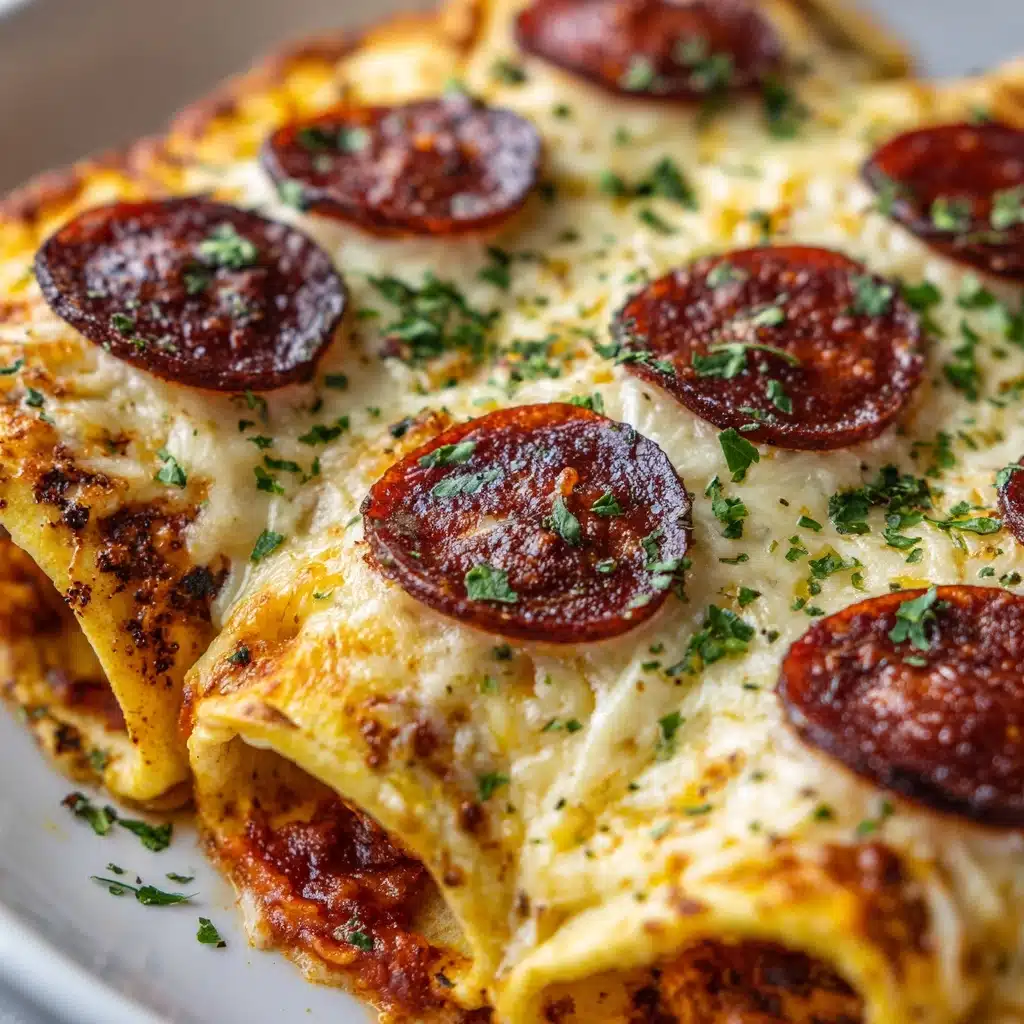 Cheesy Pepperoni Pizza Roll-Ups with Low-Carb Tortillas Recipe - Recipe Image