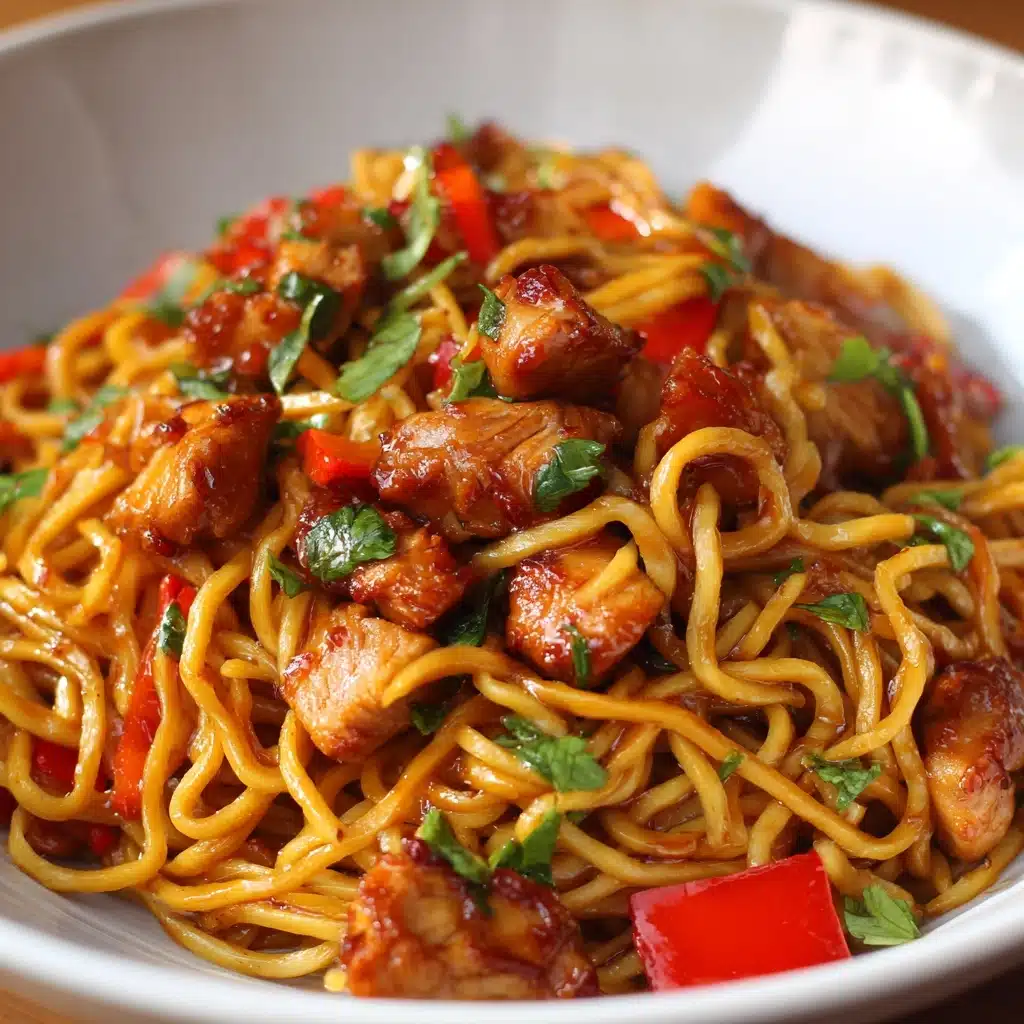Chicken Spaghetti Lo Mein Recipe - Recipe Image