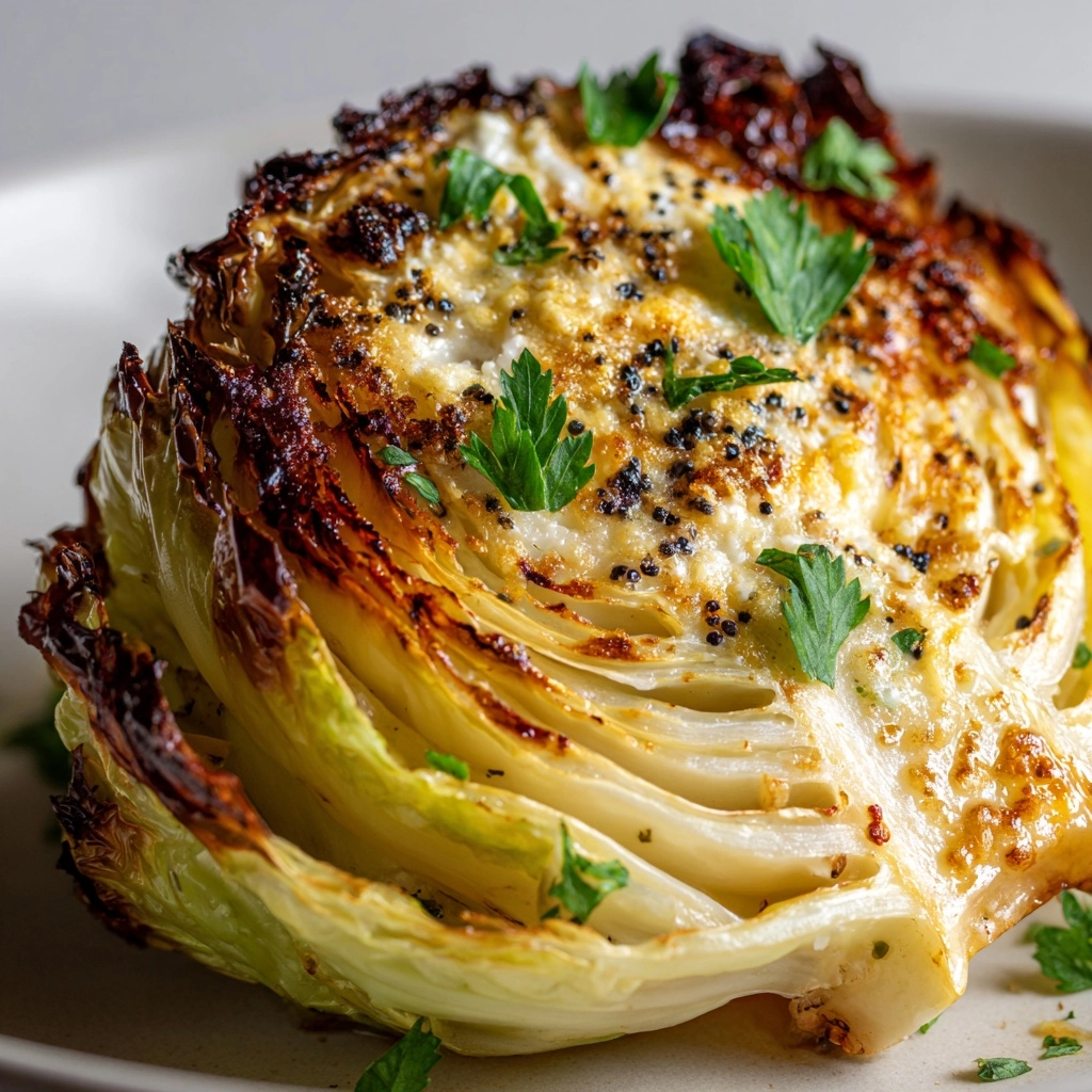 Garlic-Parmesan Melting Cabbage Recipe - Recipe Image