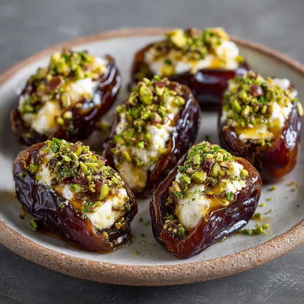 Honey Pistachio Ricotta Stuffed Dates Recipe - Recipe Image