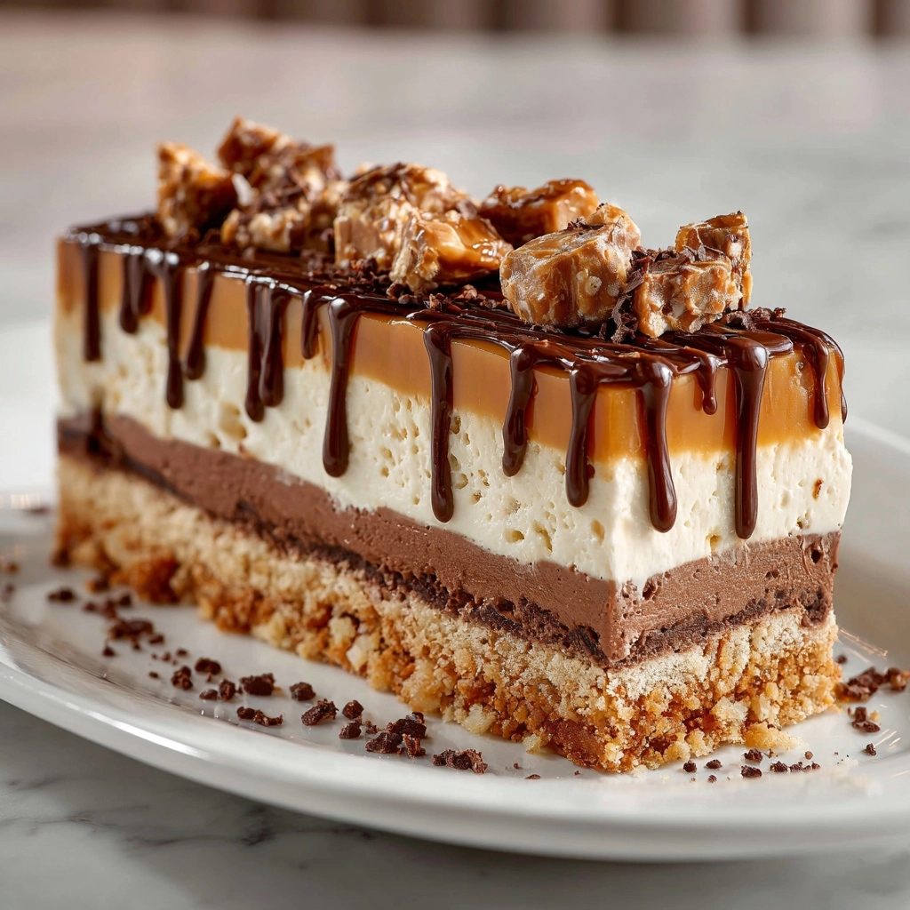 Butterfinger Caramel Cheesecake Bars Recipe