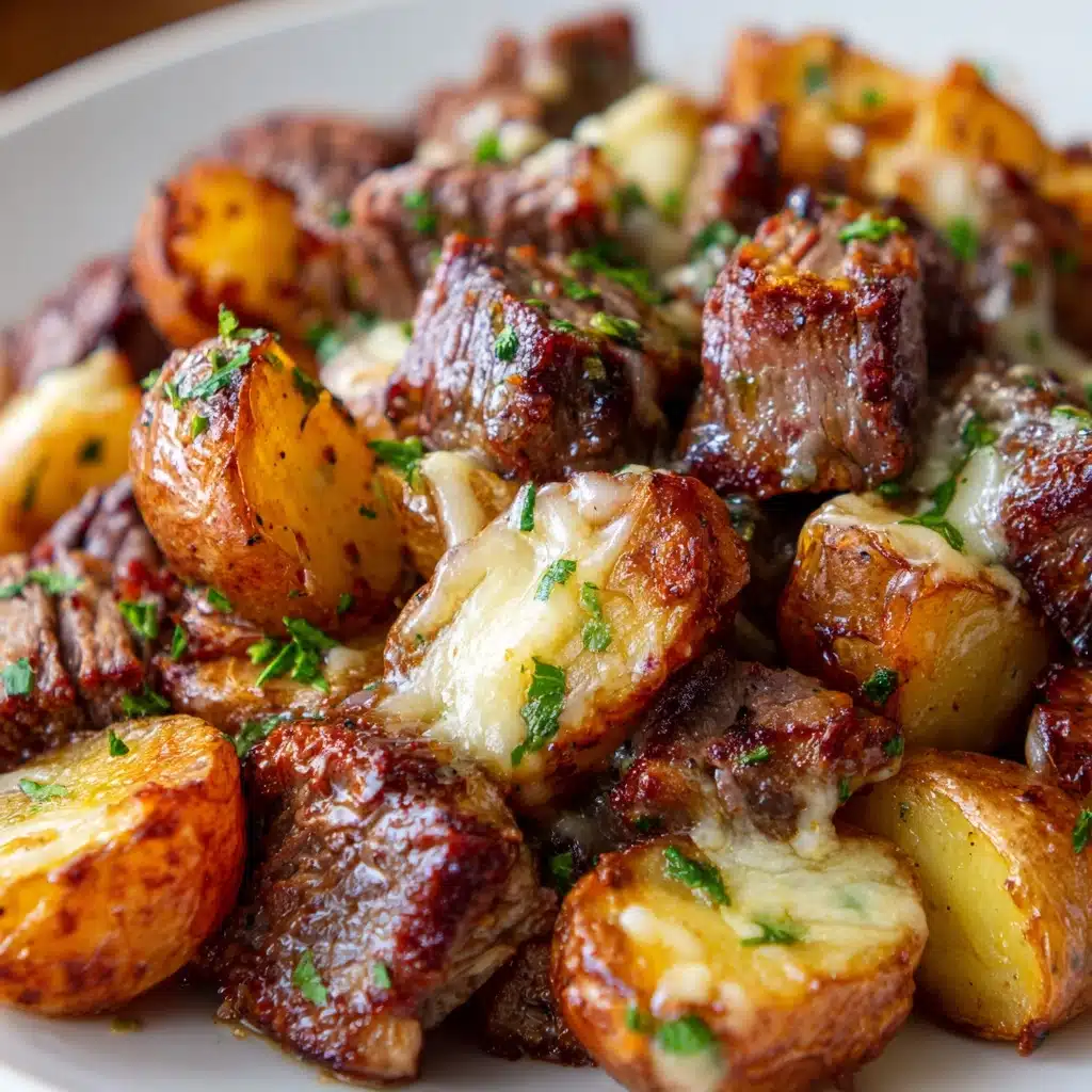 Crockpot Loaded Steak and Potato Bake Recipe - Recipe Image
