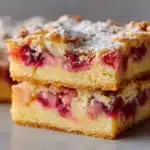 Rhubarb Custard Bars Recipe