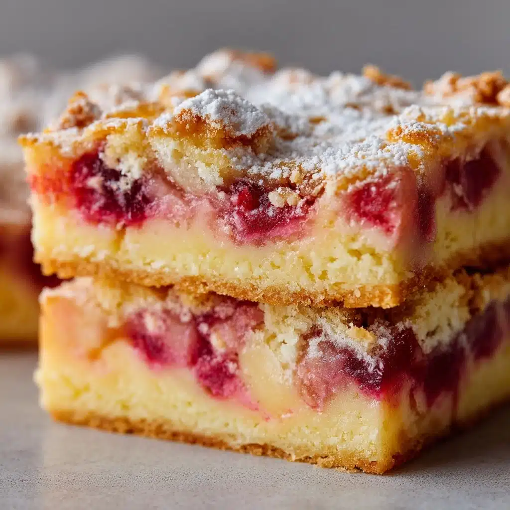 Rhubarb Custard Bars Recipe