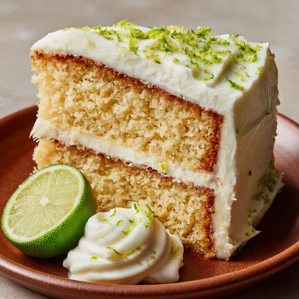 Key Lime Cake with Key Lime Cream Cheese Frosting Recipe - Recipe Image