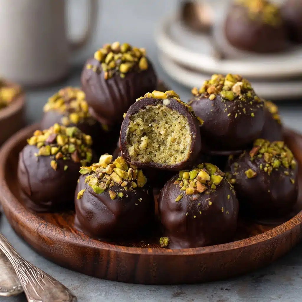 Dubai Chocolate Balls with Pistachio Kunefe Filling Recipe - Recipe Image