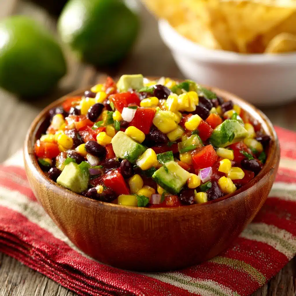 Avocado Black Bean and Corn Salsa Recipe - Recipe Image