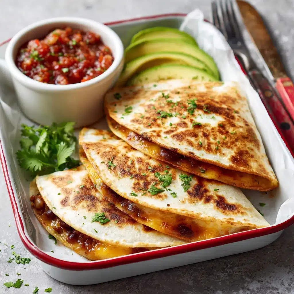 Smoked Cheddar Fajita Quesadillas Recipe - Recipe Image