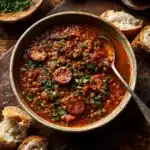 Instant Pot Smoked Sausage and Lentil Soup Recipe