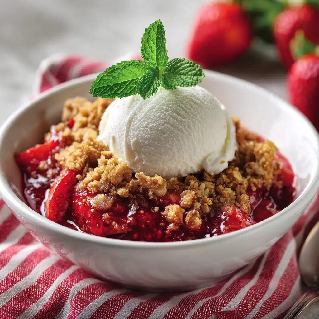 Strawberry Rhubarb Crisp Recipe