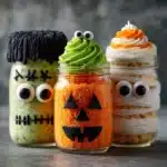 Halloween Mason Jar Cakes Recipe