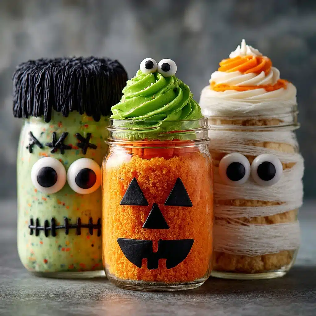 Halloween Mason Jar Cakes Recipe - Recipe Image