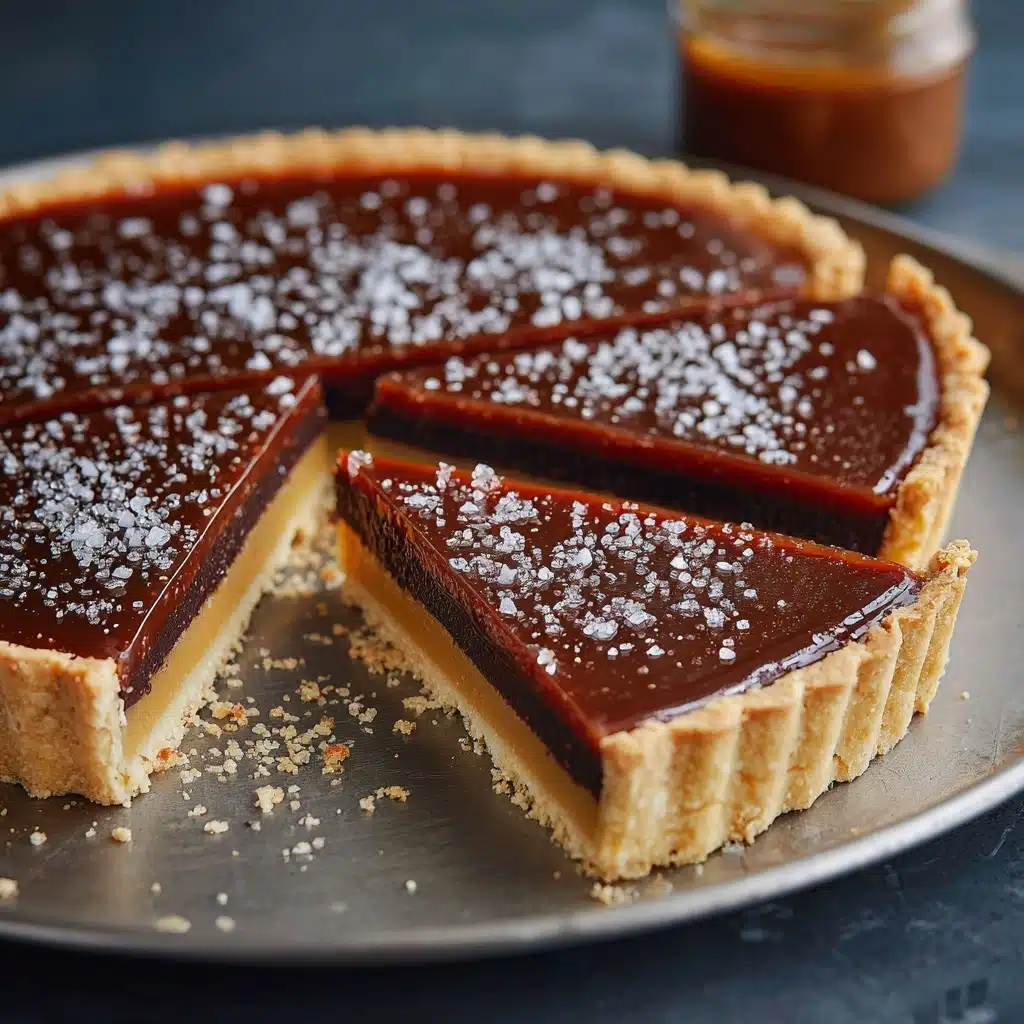 Salted Caramel Bittersweet Chocolate Tart Recipe - Recipe Image