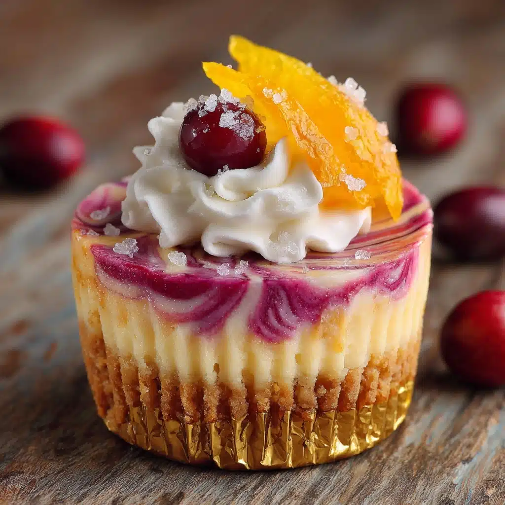 Mini Cranberry Orange Cheesecakes Recipe - Recipe Image