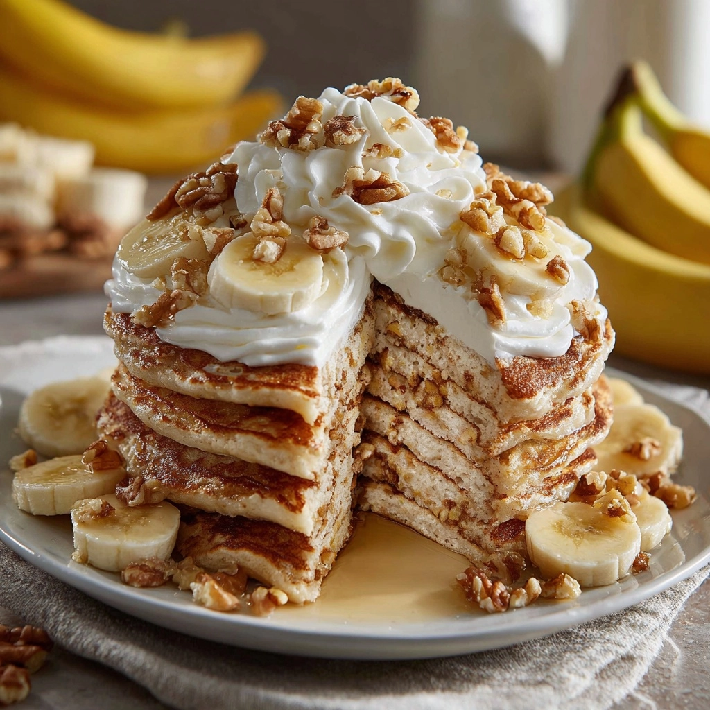 Banana Bread Pancakes Recipe - Recipe Image