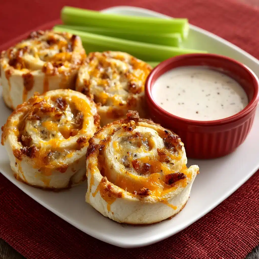 Buffalo Chicken Pizza Rolls Recipe - Recipe Image