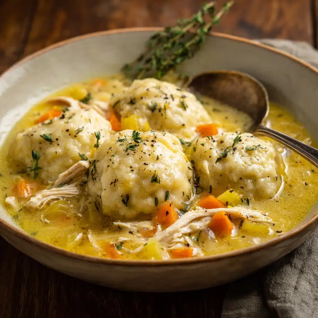 Creamy Chicken and Dumplings Recipe - Recipe Image