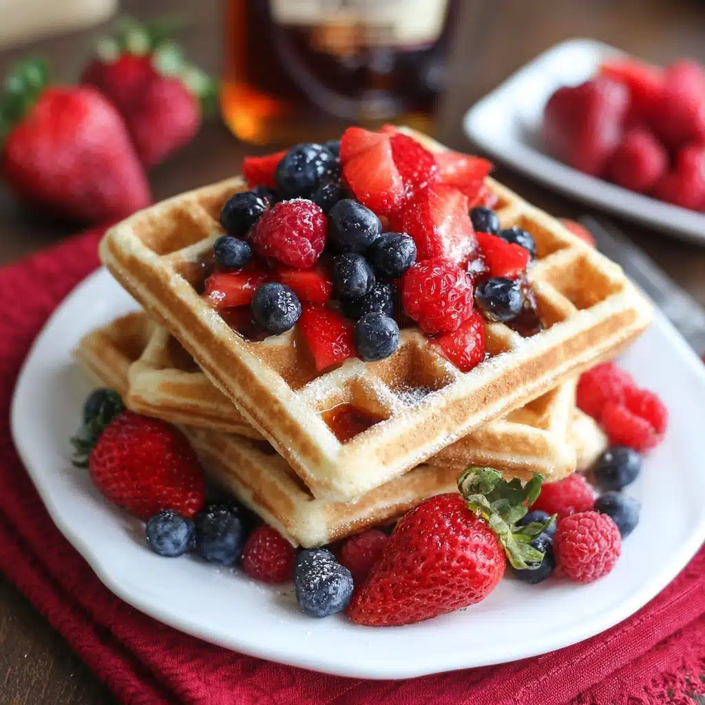 BEST Buttermilk Waffles Recipe - Recipe Image
