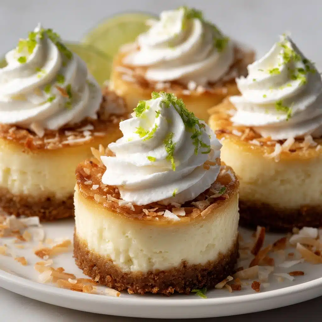 Mini Coconut Lime Cheesecakes Recipe - Recipe Image