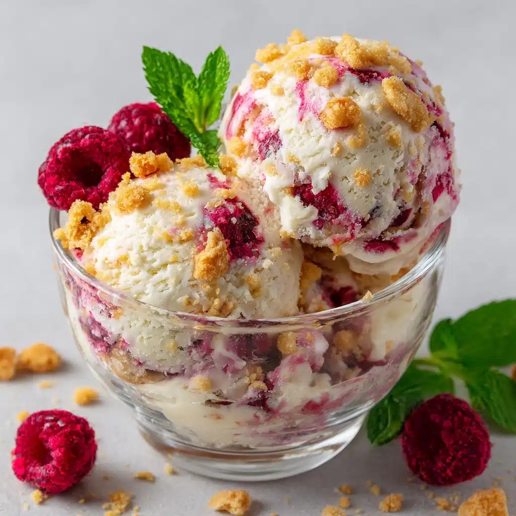 Raspberry Cheesecake Ice Cream Recipe - Recipe Image