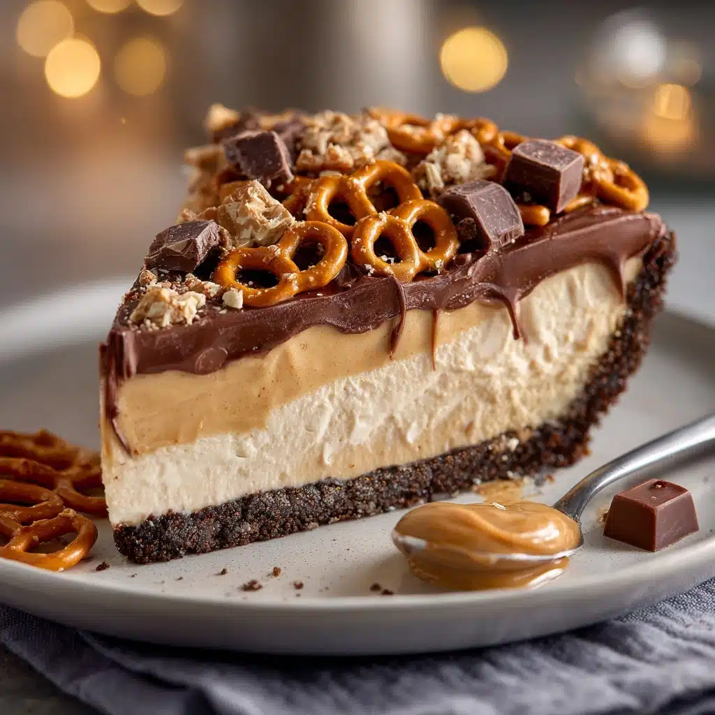 Frozen Peanut Butter Pretzel Pie Recipe